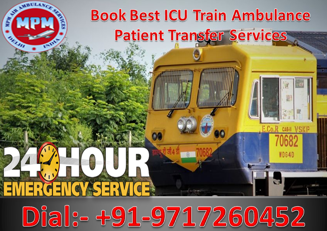 mpm delhi train ambulance patient transfer services 02